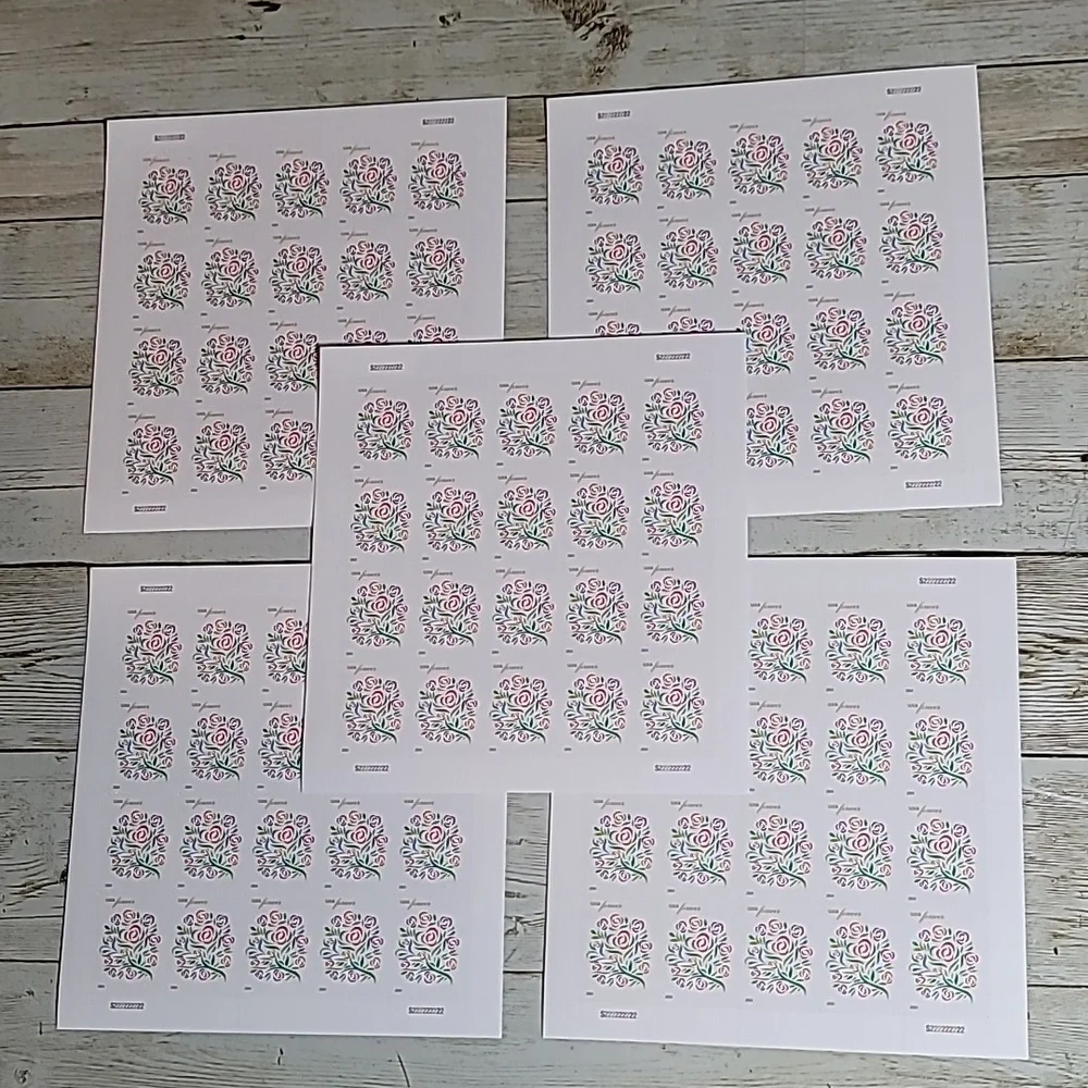 100 Where Dreams Blossom Wedding Forever 2015 Postage Stamps‎ USPS Invitations